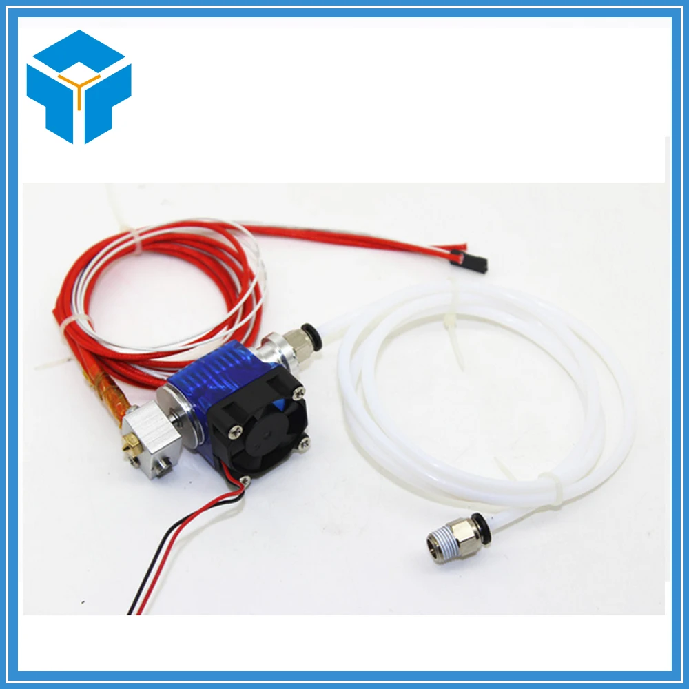  E3D V6 Hot End Full Kit 1.75mm 12V Bowden/RepRap 3d printer extruder parts accessories 0.2/0.3/0.4/0.5mm Nozzle 