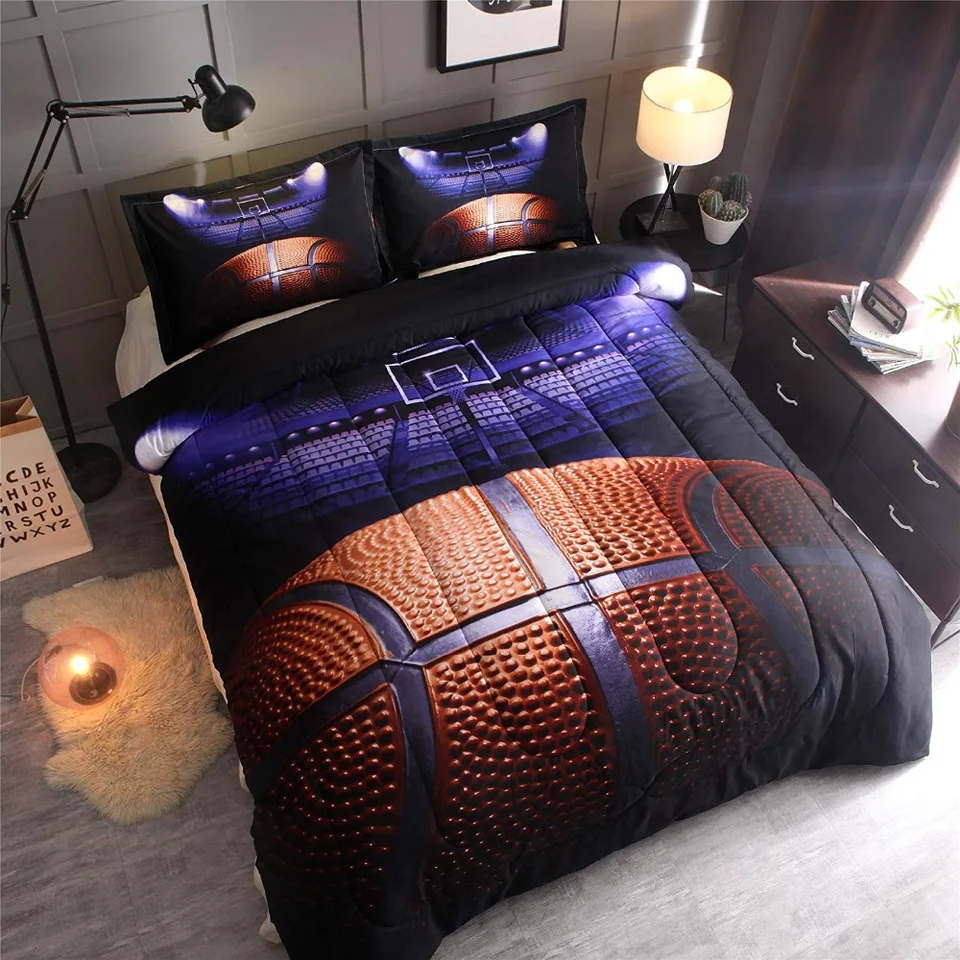 Rugby American Football Basketball Comforter Quilt Set Bedding Set Teen Boys Quilts Aliexpress