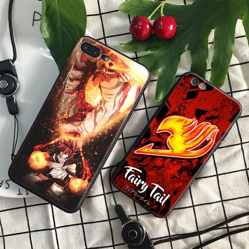 

Fairy Tail Natsu Logo soft silicone TPU Phone Case cover Shell For Apple iPhone 5 5s Se 6 6s 7 8 Plus X XR XS MAX