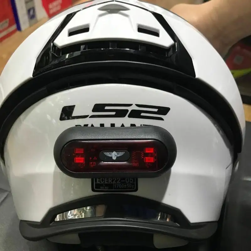 Универсальный шлем мигающий светодиодный свет ночной езды клей безопасности Blink Rechageable