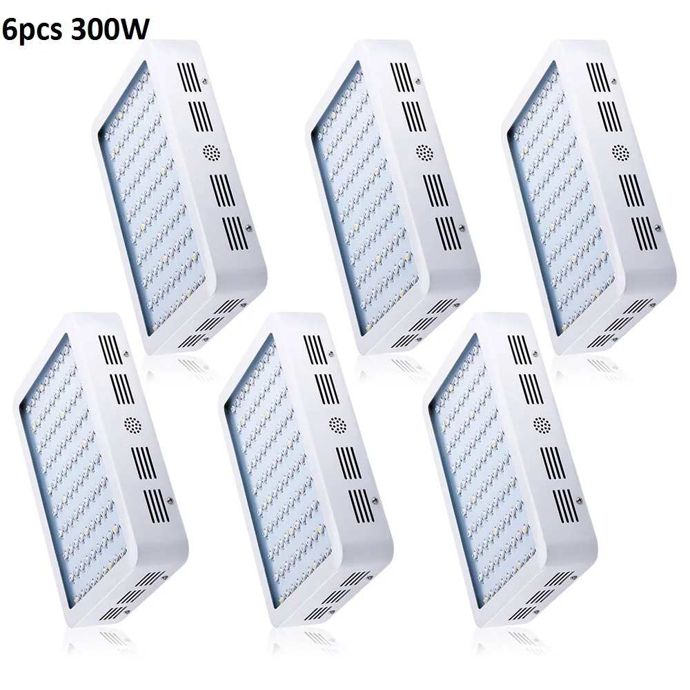 

6pcs 300W Full Spectrum LED Grow light White Panel For Flower Plants Vegetative and Flowering Stage Plants LED Light
