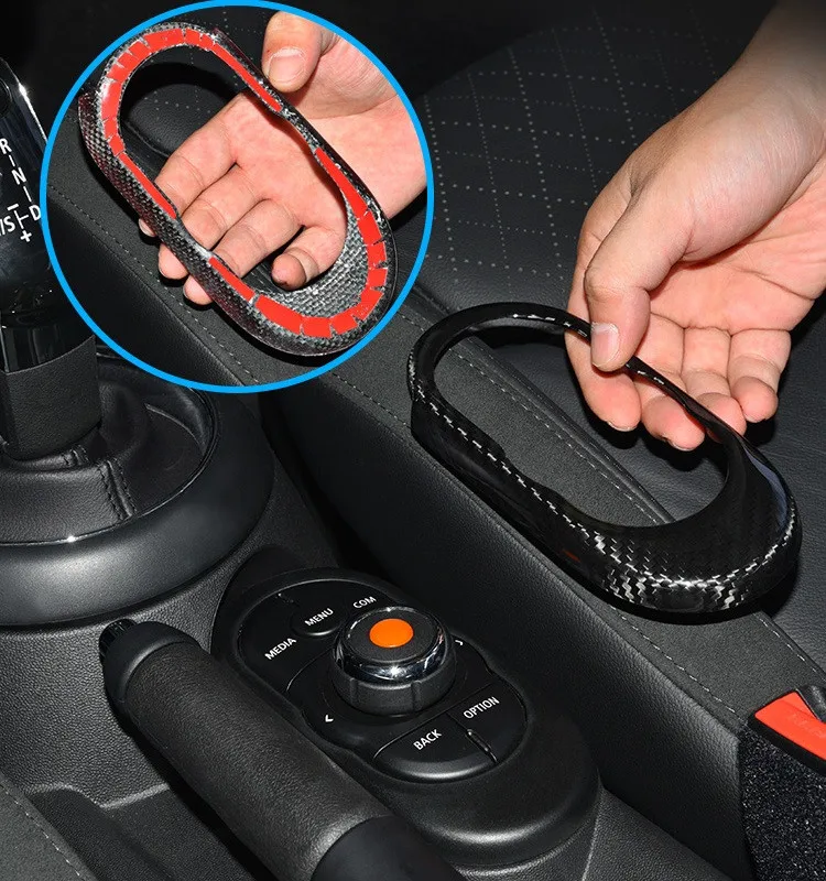 Панель центральной консоли из углеродного волокна для Mini Cooper F55 Hardtop F56 F57 стикер