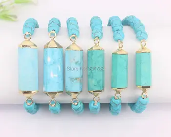 

5 Strands Natural Stone Connector Bracelets With 8mm Stone Beaded,Charm DIY Bracelet