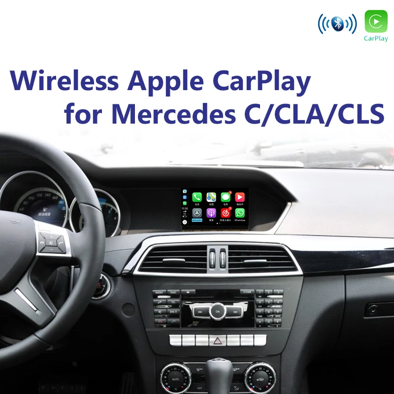 Joyeauto wi fi беспроводной Apple Carplay для Mercedes NTG4.5 4 7 C CLA CLS Class W204 2013 2015 обновление Android авто