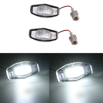 

Urbanroad 2pcs/set 6500K White License Plate Lights Error Free 12V License Lights For Honda Accord Civic City Odyssey MR-V/Pilot