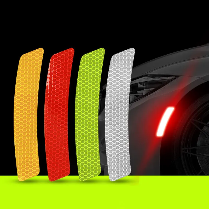 

Car Wheel Rim Eyebrow Reflective Warning Strip Stickers Safety Warning Light Reflector Protective Sticker Drop Shipping
