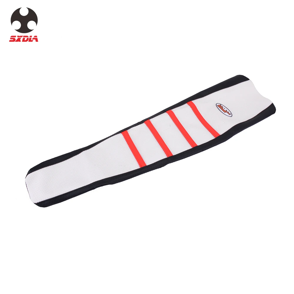 

Motorcycle White-Red Leather Rubber Soft Seat Cover For Honda CR125R 1992-1993 CR250R 1992-1993 Motocross Dirt Bike