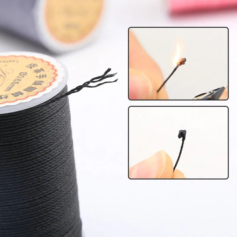 Leather Sewing Round Waxed Thread Polyester Hand Sewing Line