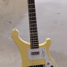 Shelly магазин заказной Крем Клен тело шеи корыто RK 4 струны Chris Сквайр signature 4003 Электрические бас гитары магазин