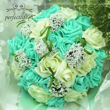Perfectlifeoh Свадебный букет ручной розы buque noivas Свадебные цветы Свадебные букеты ramos de novia
