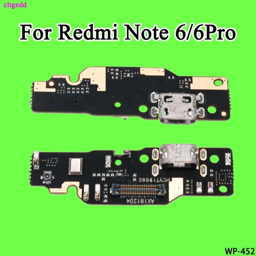 Cltgxdd для Xiaomi Redmi Note 7 6 5 6Pro 5Pro 5A микрофон модуль+ USB плата с зарядным портом гибкий кабель разъем