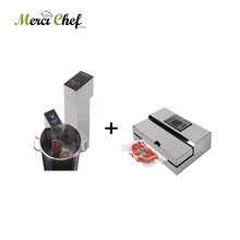 1 Set Vacuum Food Sealer And Sous Vide Cooker Machine Immersion Slow Cooker Semi-Commercial Food Processor Vacuum Machine