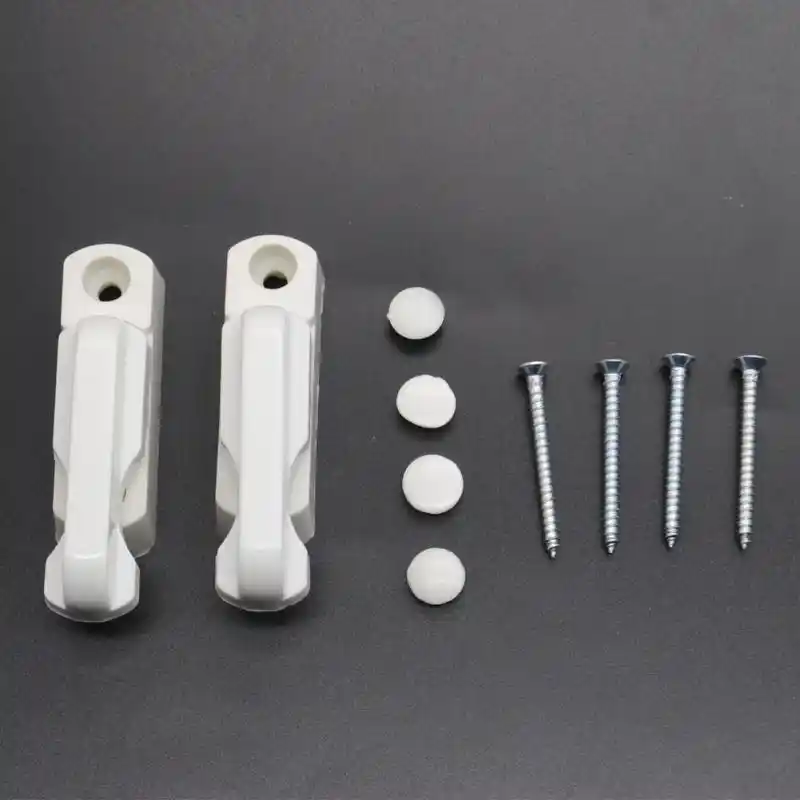 2x Security Locks For Upvc Windows Doors Security Plastic Window Door Lock Sash Jammer Extra Home Security