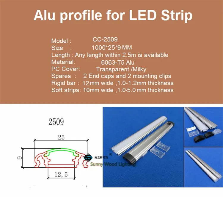 Perfil de Alumínio para Tira Transparente para 12mm Barra de Luz 5 30 Pcs 40 Polegada 1 m Conduzida Láctea e tampa 5050 5630 5730 Tira Difícil Levou 2 Phones & Accessories