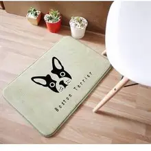 Нордический Рисунок собаки короткий плюшевый коврик для домашних животных Коврик для собак коврик для пола нескользящий коврик