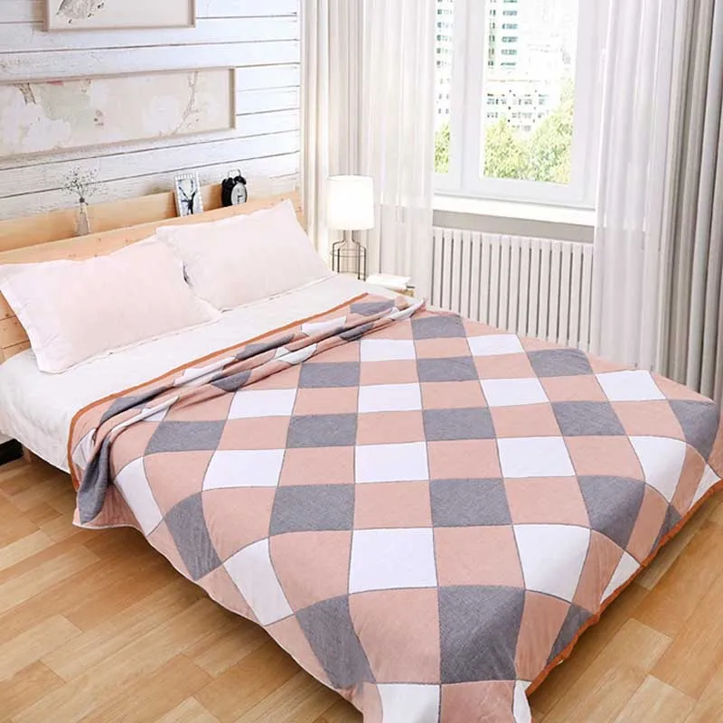 

Cozy Cotton Six Layers Bed Blankets - All season- Oversized Throw - Perfect for Sofa Bed Layering Summer Travel Bedding Coverlet