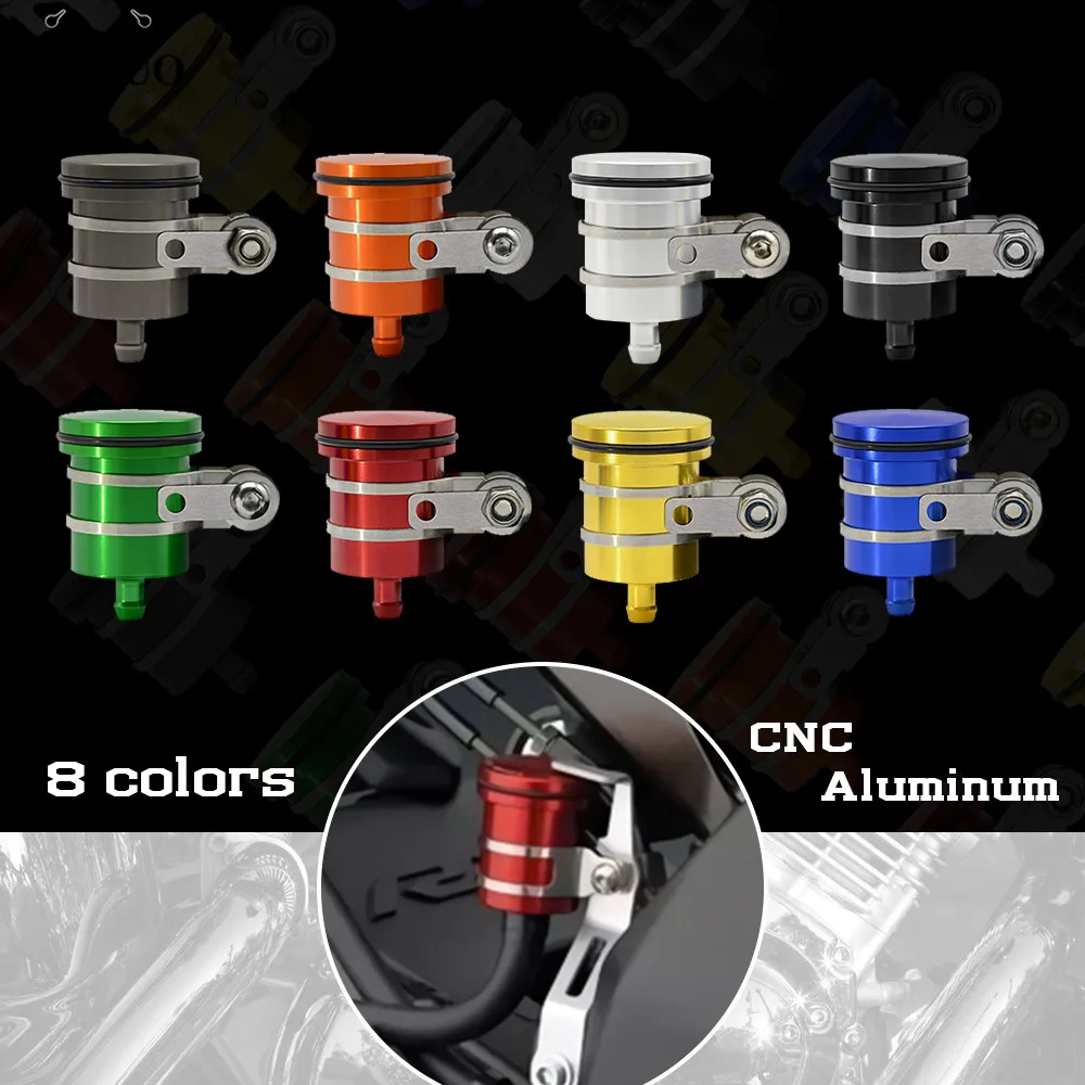Universal Adjustable Motorcycle Brake Fluid Reservoir Oil Cup Brake Clutch Tank for KAWASAKI SUZUKI YAMAHA KTM BMW  DUKATI HONDA