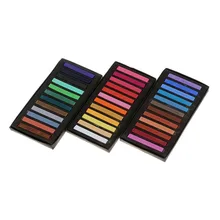 Наборы 12/24/36/48 цветов, для временной окраски волос, краски смываемые. "Сделай сам"