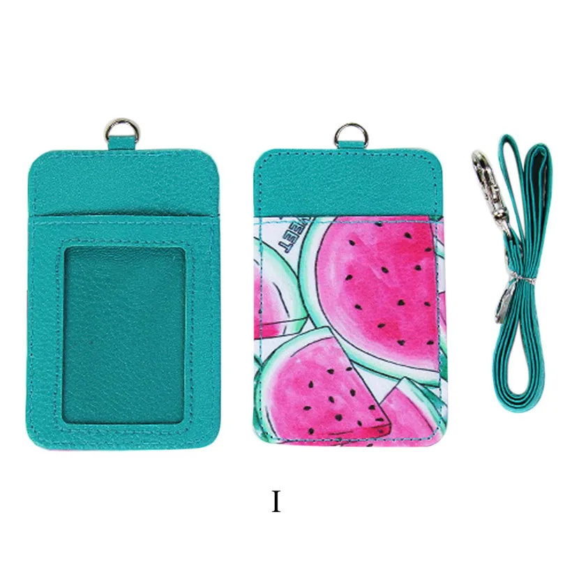 

Xiniu Card Holder Case Novelty Winter Fruits Neck Hanging & Key Hook BUS & ID Card Holder Case Pouch BAG Women Holder