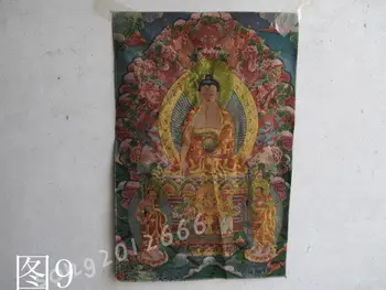 

Tibet, silk embroidery thangka guanyin bodhisattva / 9