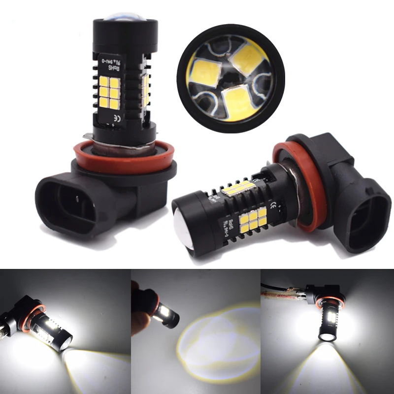 

2x Canbus LED Fog Light Bulbs LED Bulb H8 H9 H11 Fog Lamp Daytime Running DRL Light For Honda Fit CR-V CR-Z Odyssey Accord