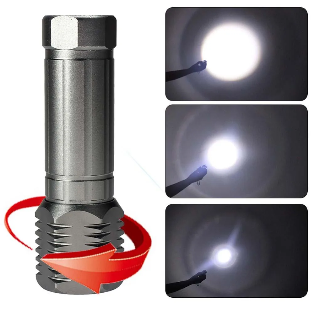

Zoomable 2000LM Q5 Mini LED Flashlight For Bike EDC Flashlight Waterproof 3 modes bike light Torch AAA Flashlight for Household