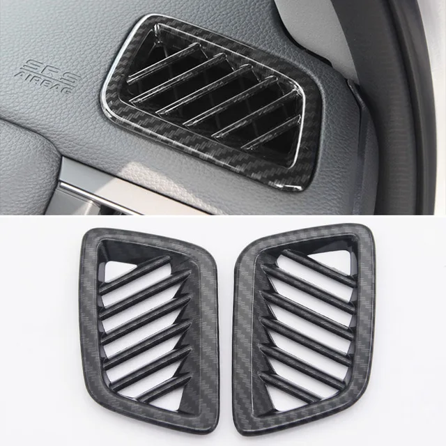 

ABS Matte/Carbon Fibre For Honda CR-V CRV 2017 2018 Interior center console Front small vent Cover Trim Car styling accessories