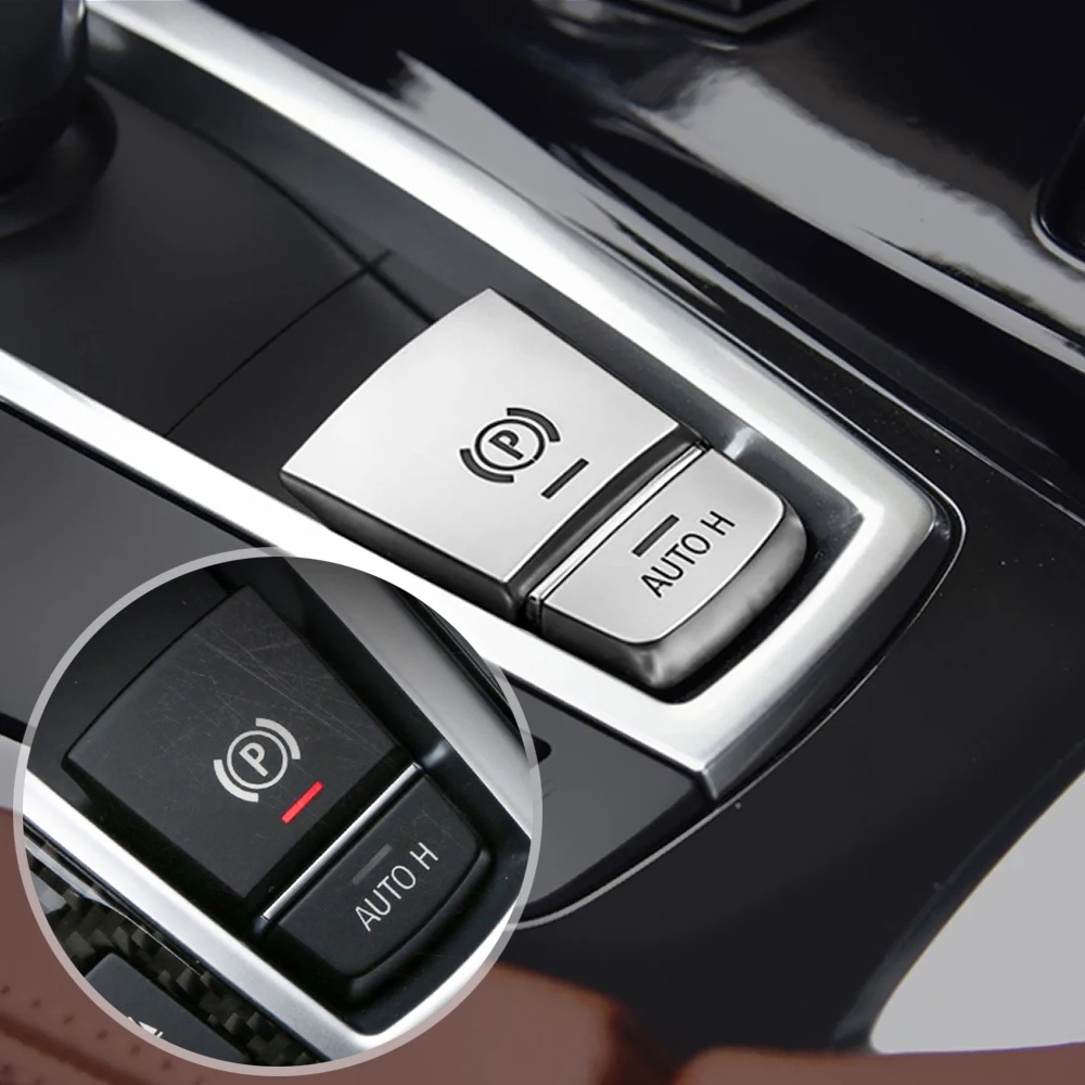 Accessories Parking Brake Switch P Button Cover ABS Chrome For BMW F10 F07 F01 X3 F25 X4 F26 F11