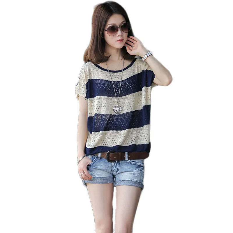 Crochet Summer Mesh Pullover Sweater Women 2019 Short Sleeve Pull Jumper Fashion Knitted Sun Protection Clothing Casual | Женская одежда