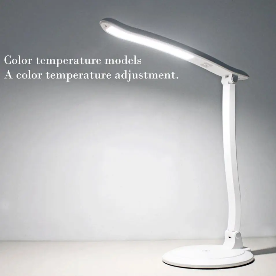 

MUQGEW Desk lamp USB led Table Lamp LED Table lamp with Clip Bed Reading book Light LED Desk lamp Table Touch 5 Modes