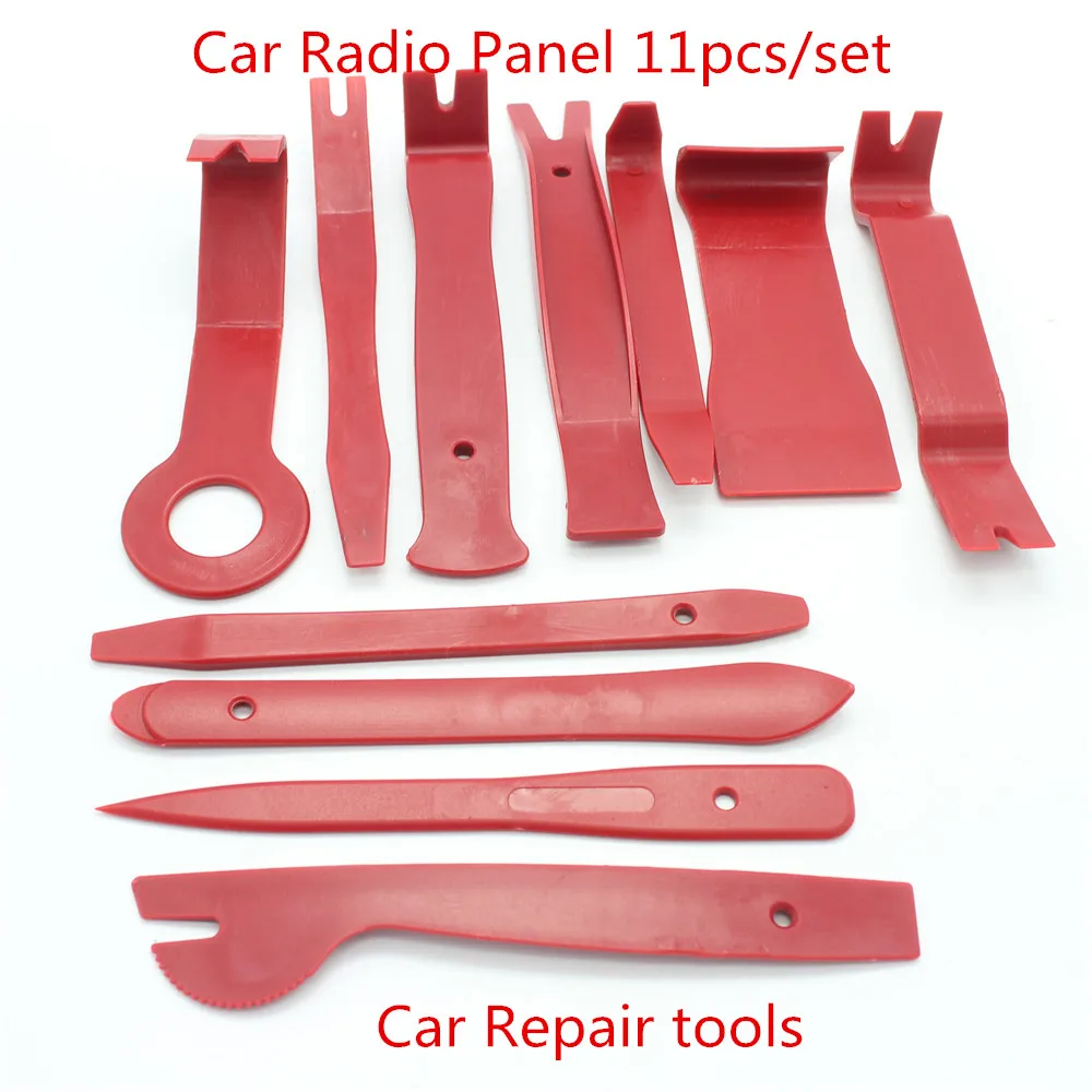 

11pc/set PDR Hook Tools Kit Car Radio Door Clip Panel Trim Dash Audio Removal Installer Pry Kit Refit Set for univeral small car