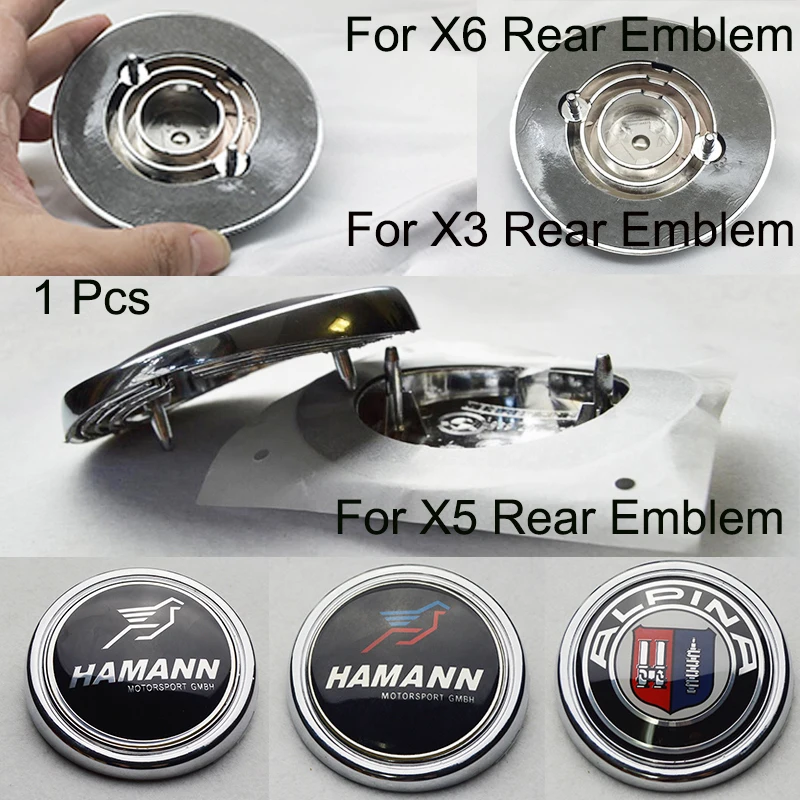 

1Pcs Car Rear Trunk Emblem Auto Tail Boot Badge For BMW X3 X5 X6 E53 E70 F25 E83 E71 E72 ALPINA AC