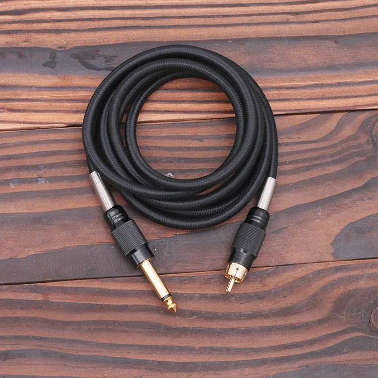 

1pcs 2019 new hot 1.8m RCA tattoo machine terface cable Clip Cord Switch Hook Line For Conversion kit Power Supply Free Shipping