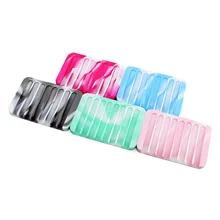 Разноцветный силиконовый поддон для мыла, чехол для посуды, контейнер для мытья душа, подставка для хранения, аксессуары для ванной