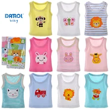 DANROL 5 pieces lot 100 cotton baby underwear Newborn Infants vest kids T shirt children clothes