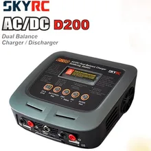 SKYRC D200 200 Вт* 2 AC/DC двойной баланс Зарядное устройство 20A зарядки 5A разряда NiMH/lipo Батарея twin-канал Зарядное устройство с паяльником