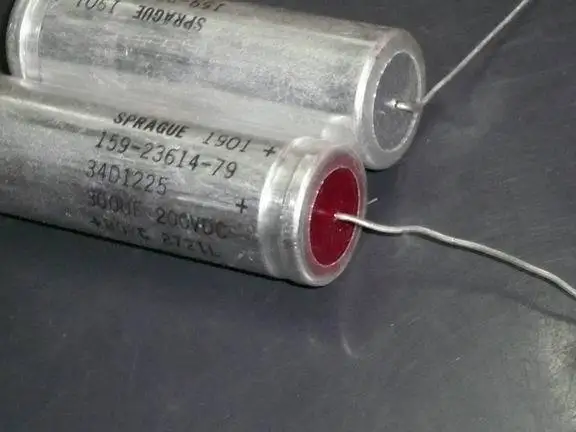 

[SA]SPRAGUE U.S. Ibis 34D series red head axial 300UF200V shop has a lot of fever capacitance--10pcs/lot