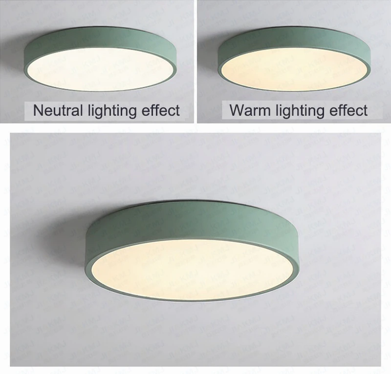 Ultra-fino da Lâmpada do Teto Varanda do Quarto Sala de Estar das Crianças Nórdico Macaron Lâmpada Moderno Criativo Estudo Lâmpadas Led 21 Cheap Luzes de teto