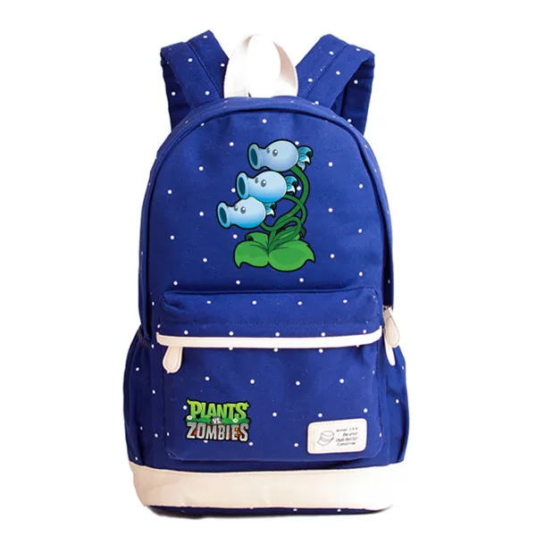 Новая игра PVZ Растения против Зомби холщовый рюкзак с принтом школьные сумки для девочек-подростков Mochila Feminina рюкзак для ноутбука - Цвет: 20