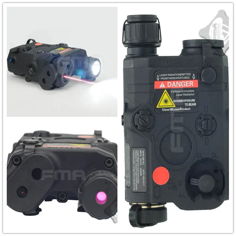 

Tactical Flashlight Red Laser and Led Torch Black PEQ/15 Hunting Accessories