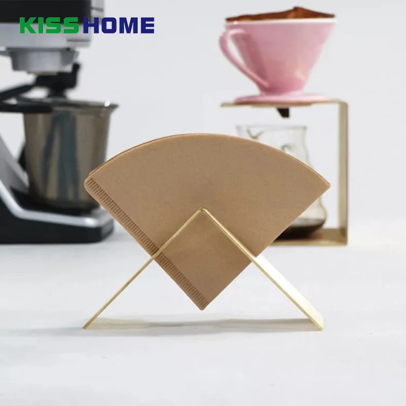 Coffee V60 Filter Paper Holder Stainless Steel Cafe Filters Dispenser
