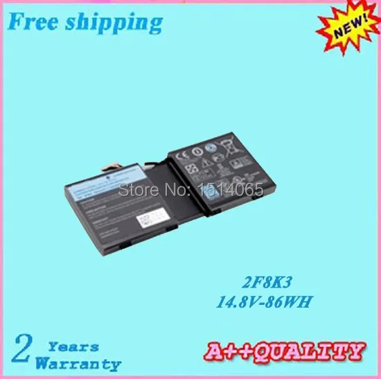 Бесплатная доставка для Alienware 17 17X 18 18X Оригинальный аккумулятор ноутбука DELL 2F8K3 |