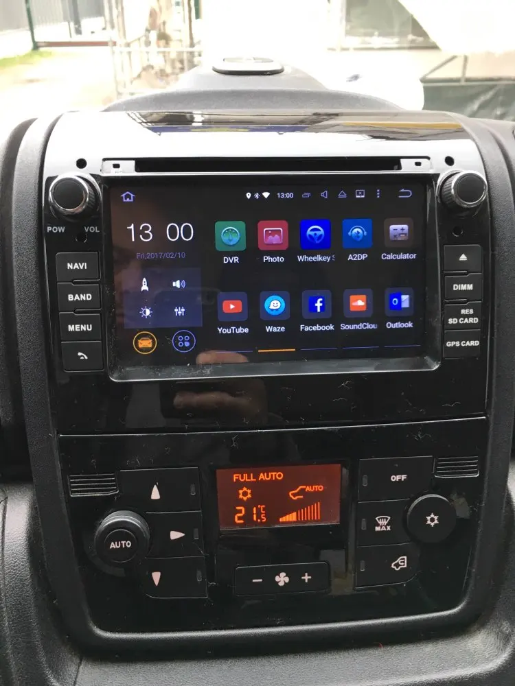 Best HIRIOT Car Android 8.0 DVD GPS Player For FIAT DUCATO/CITROEN JUMPER/PEUGEOT BOXER Radio Bluetooth 4G Ram+32G ROM WIFI MAP DAB+ 2
