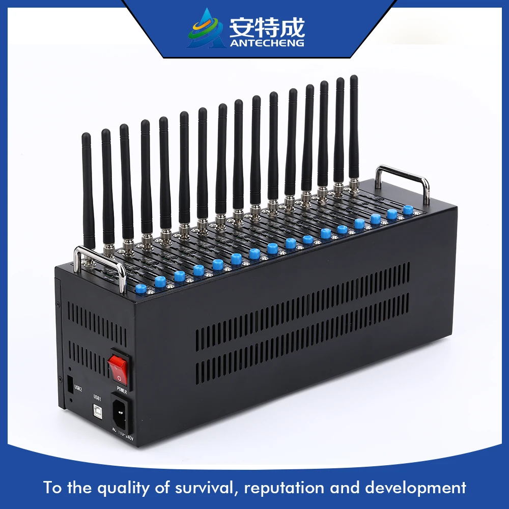 

Bulk SMS IMEI Changeable Multi sim Sierra SL6087 16 port gsm modem, quad band 850/900/1800/1900 usb 16 port modem pool