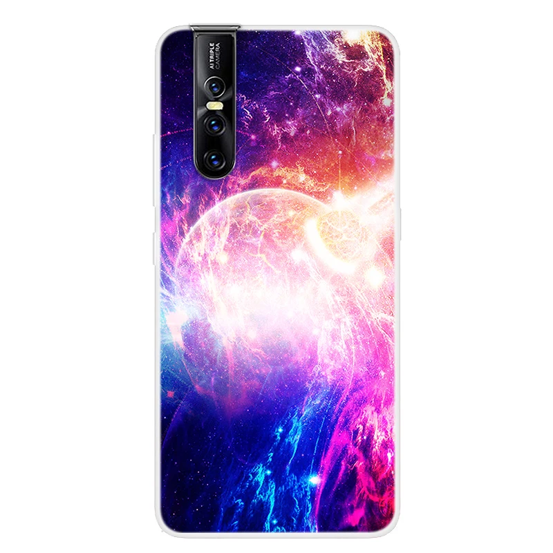 B For Vivo V15 Pro Case 6.23'' Soft Silicone Phone Case For Funda Vivo V15 Pro Case V15Pro V 15 Pro Cover TPU Clear Fashion Slim