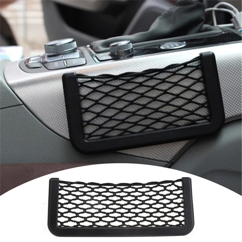 

Car Trunk Box Storage Bag Mesh Net Bag Car Styling Luggage Holder Pocket Sticker Trunk Organizer 15x8cm/20x8cm
