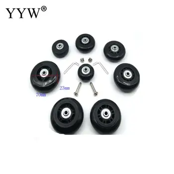 

1PC Luggage Wheels Bag Accessories with tool screw 45x19mm Silicone rubber Suitcase Wheel Repair Replacement Parts Luggage Wheel