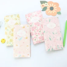 Милый цветочный дизайн Портативный кожаный путешественник журнал записные книжки, kawaii студенческий ежедневник еженедельник блокноты канцелярские товары