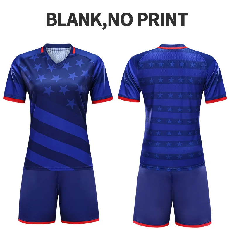 Футбольные майки Майо Франция футбольные комплекты на заказ форма de Futbol майки дышащие рубашки шорты командная спортивная одежда - Цвет: royalblue