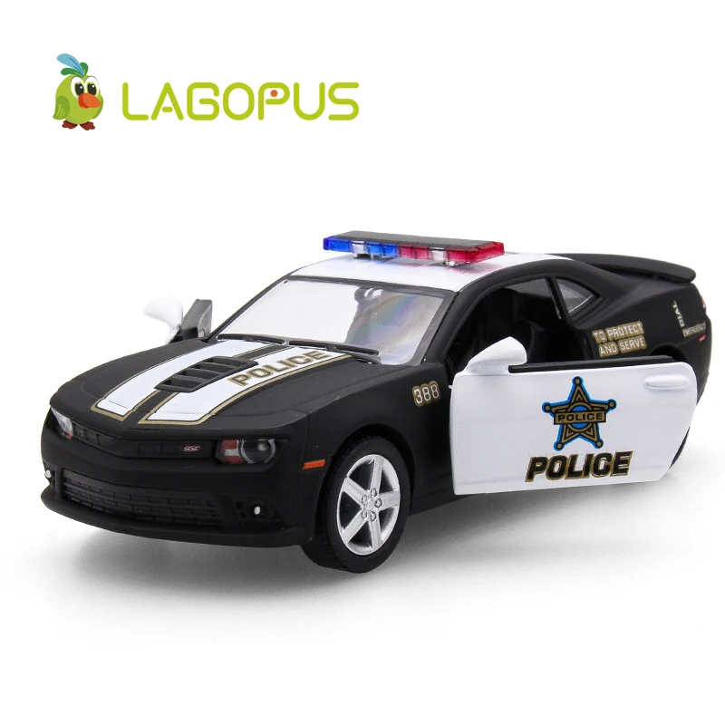 

1:36 Scale Car Toys Chevrolet Camaro Police Edition Diecast Metal Pull Back Car Model Toy Collection Gift For Kids New